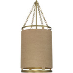 Windward Passage Pendant - Soft Brass / Rope