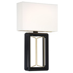 Sable Point Shade Wall Sconce - Black / Gold