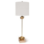 Adeline Buffet Table Lamp - Gold / White