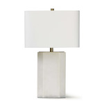 Grace Table Lamp - Alabaster / White