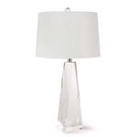 Angelica Table Lamp - Crystal / White