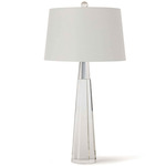 Carli Table Lamp - Crystal / White