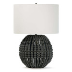 Tropez Table Lamp - Charcoal / White