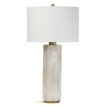 Gear Table Lamp - Alabaster / White