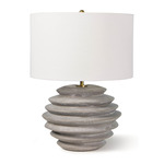 Canyon Table Lamp - Gray / White