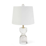 Joan Table Lamp - Clear / White