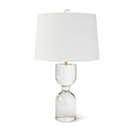 Joan Table Lamp - Clear / White