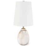 Jared Table Lamp - Alabaster / White