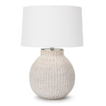 Hobi Table Lamp - White / White