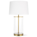 Southern Living Magelian Table Lamp - Clear / White