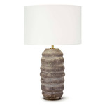 Ola Table Lamp - Brown / White