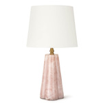 Joelle Table Lamp - Pink / White