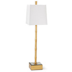 Sarina Table Lamp - Gold Leaf / White