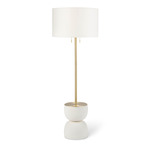 Bruno Floor Lamp - White / White