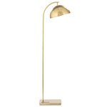 Otto Floor Lamp - Natural Brass