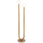 Happy Floor Lamp - Natural Brass / Matte White