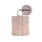 Nantucket Wall Sconce - Polished Nickel / Rattan