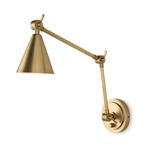 Sal Task Wall Sconce - Natural Brass