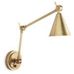 Sal Task Wall Sconce - Natural Brass