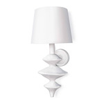 Hope Wall Sconce - White / Natural Linen