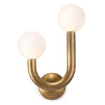 Happy Wall Sconce - Natural Brass / Matte White