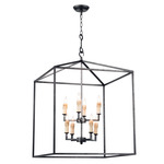 Southern Living Cape Lantern Pendant - Blackened Iron