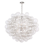 Nimbus Chandelier - Polished Nickel / Clear