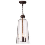 Wythe Pendant - Bronze / Clear