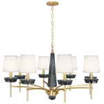 Cristallo Chandelier - Modern Brass / Fondine