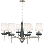 Cristallo Chandelier - Polished Nickel / Fondine