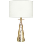 Dal Table Lamp - Modern Brass / Oyster Linen