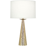 Dal Table Lamp - Modern Brass / Oyster Linen