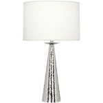 Dal Table Lamp - Polished Nickel / Oyster Linen