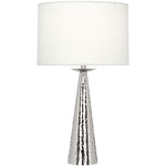 Dal Table Lamp - Polished Nickel / Oyster Linen
