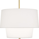 Decker Pendant - Modern Brass / Ascot White