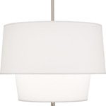 Decker Pendant - Polished Nickel / Ascot White