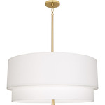 Decker Pendant - Modern Brass / Ascot White