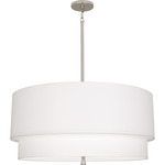 Decker Pendant - Polished Nickel / Ascot White