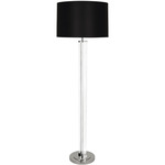 Fineas Floor Lamp - Polished Nickel / Black
