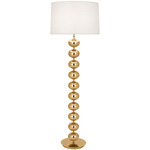 Hollywood Floor Lamp - Polished Brass / Oyster Linen