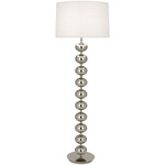 Hollywood Floor Lamp - Polished Nickel / Oyster Linen