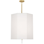 Kate Pendant - Modern Brass / Ascot White