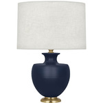 Michael Berman Atlas Table Lamp - Modern Brass / Matte Midnight Blue