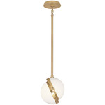 Michael Berman Brut Pendant - Modern Brass / White