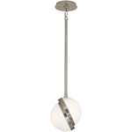 Michael Berman Brut Pendant - Polished Nickel / White