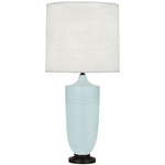 Hadrian Table Lamp - Deep Patina Bronze / Matte Sky Blue