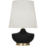 Michael Berman Nolan Table Lamp - Modern Brass / Matte Dark Coal