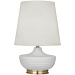 Michael Berman Nolan Table Lamp - Modern Brass / Matte Dove