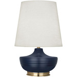 Michael Berman Nolan Table Lamp - Modern Brass / Matte Midnight Blue