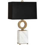 Oculus Table Lamp - Warm Brass / Black